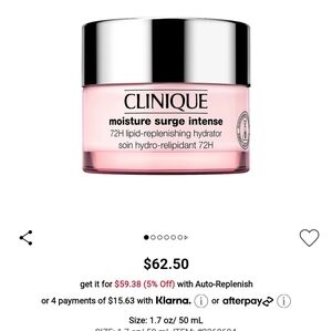 New in Box - Clinique 72H moisture Surge